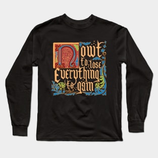 Medieval Motivation: Initiative (Gold) Long Sleeve T-Shirt